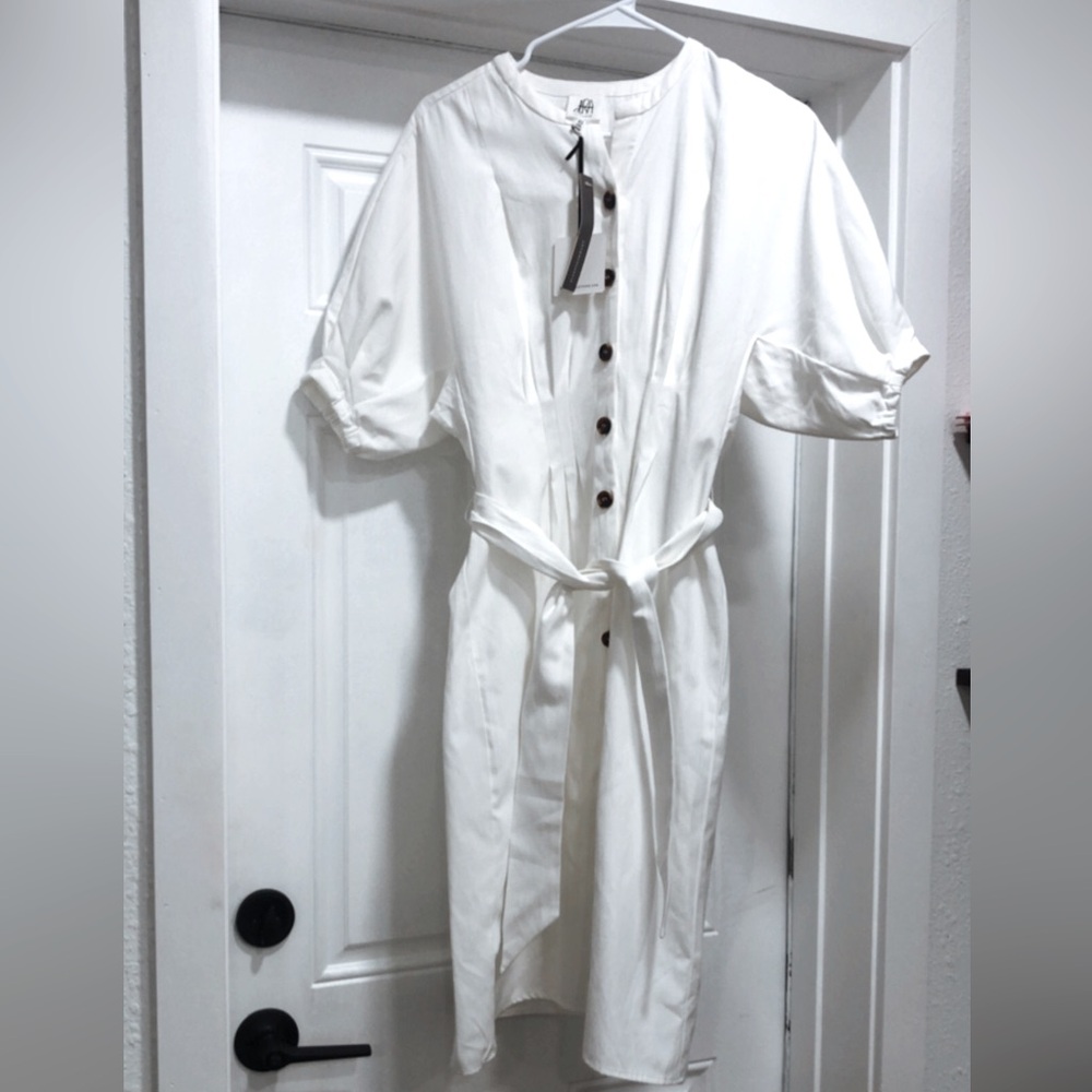 NWT Anthropologie dRA Los Angeles White Cotton Boho Dress Size XS Paloma Dress